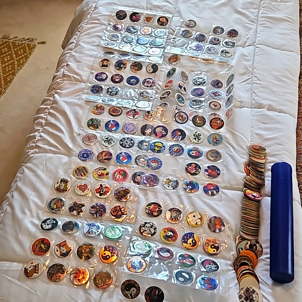 Vintage 90's pogs, milk caps